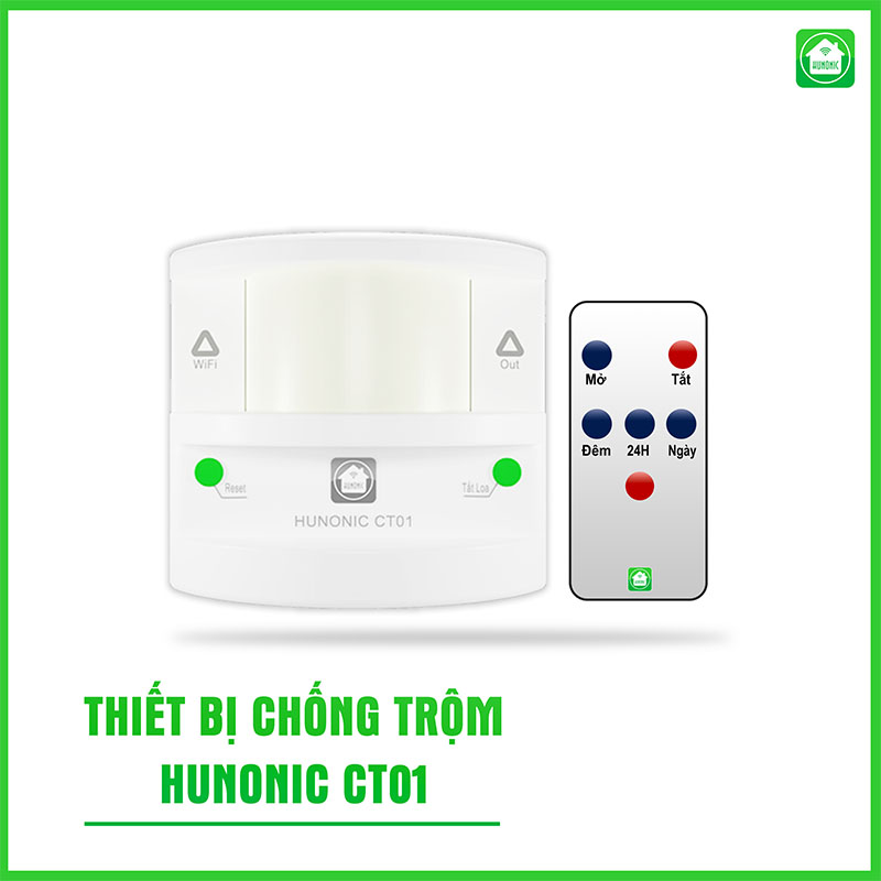 Thiết Bị Chống Trộm Và Báo Khách Đa Năng Hunonic CT01